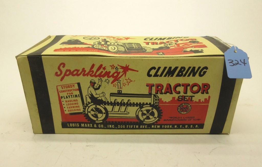 MARX SPARKILING CLIMBING TRACTOR SET UNOPENED BOX (1 of 4)