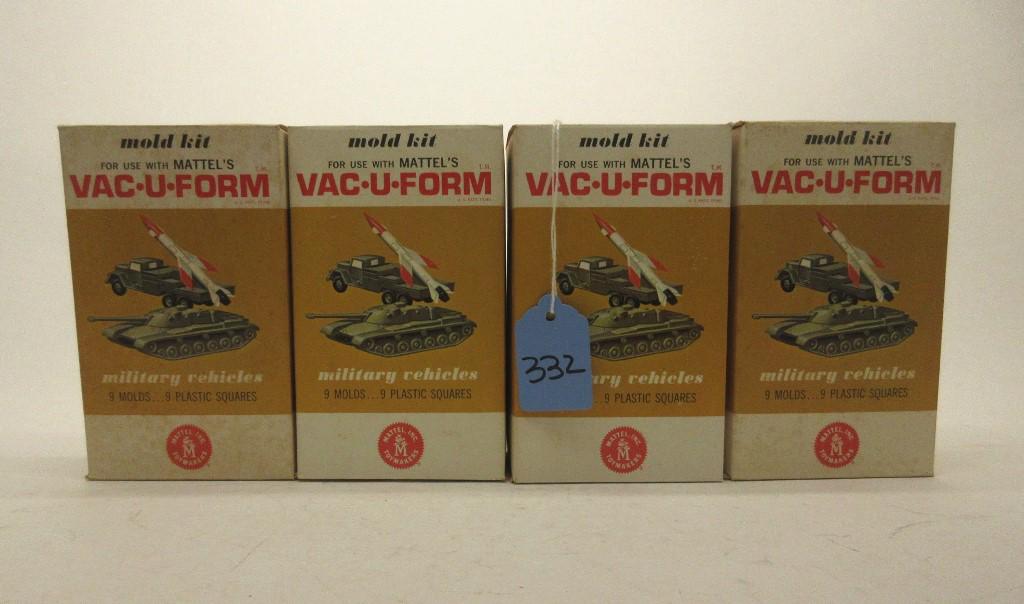 (4) MATTEL VACU-FORM MILITARY MOLDS - UNOPENED (1 of 3)
