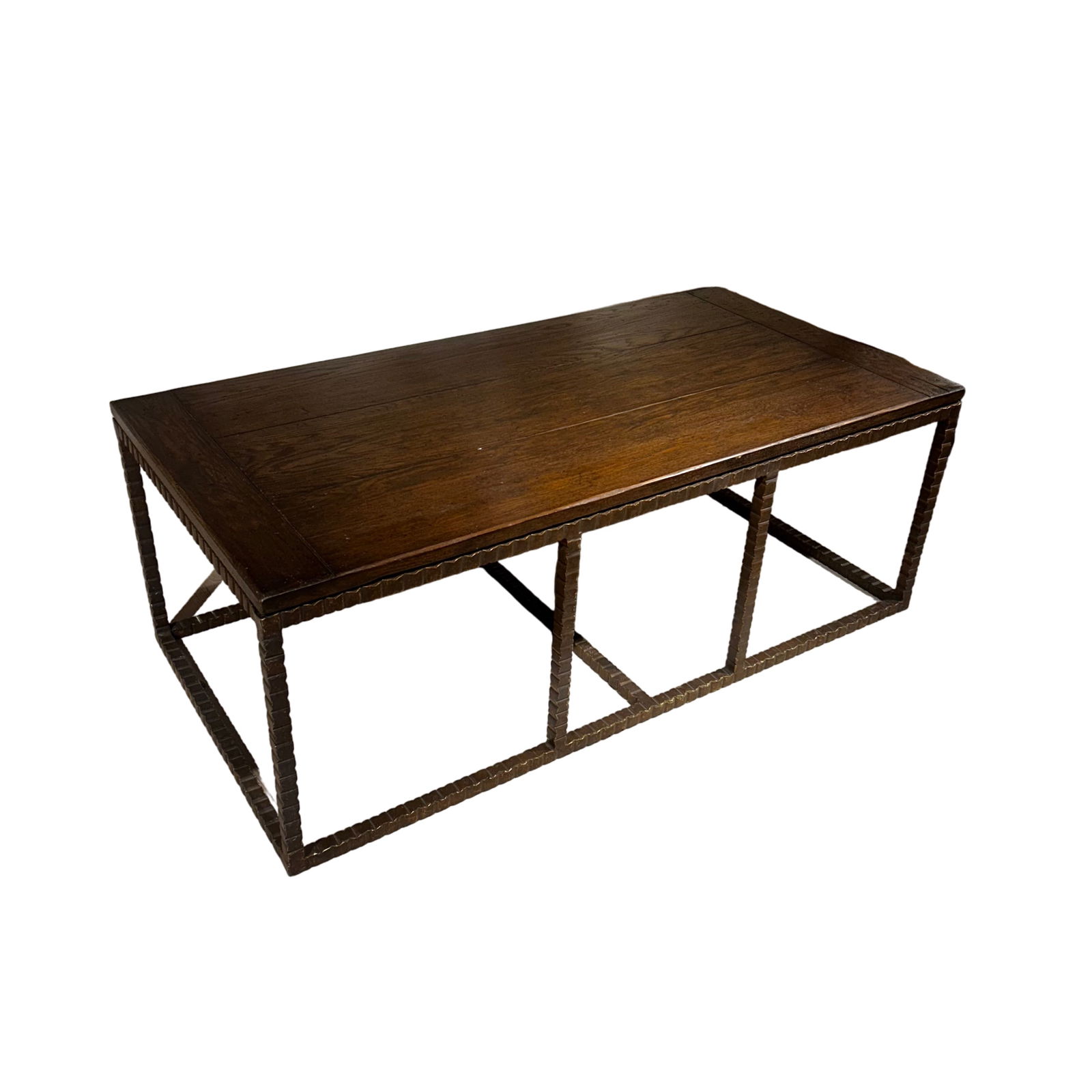 Metal Base Wood Coffee Table: Metal Base Wood Coffee Table