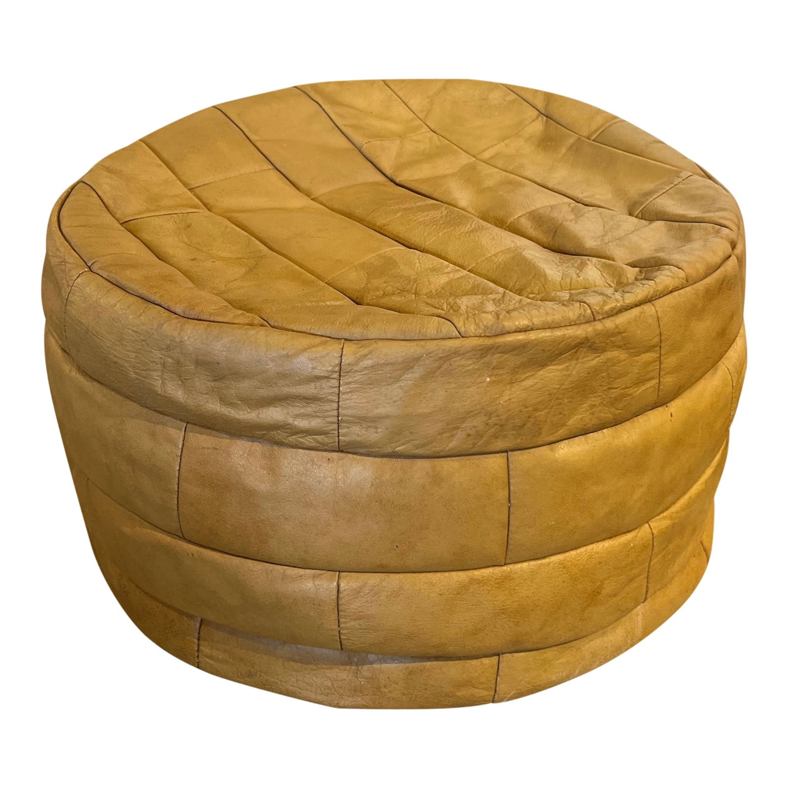 Patchwork Leather Pouf by De Sede (1 of 1)