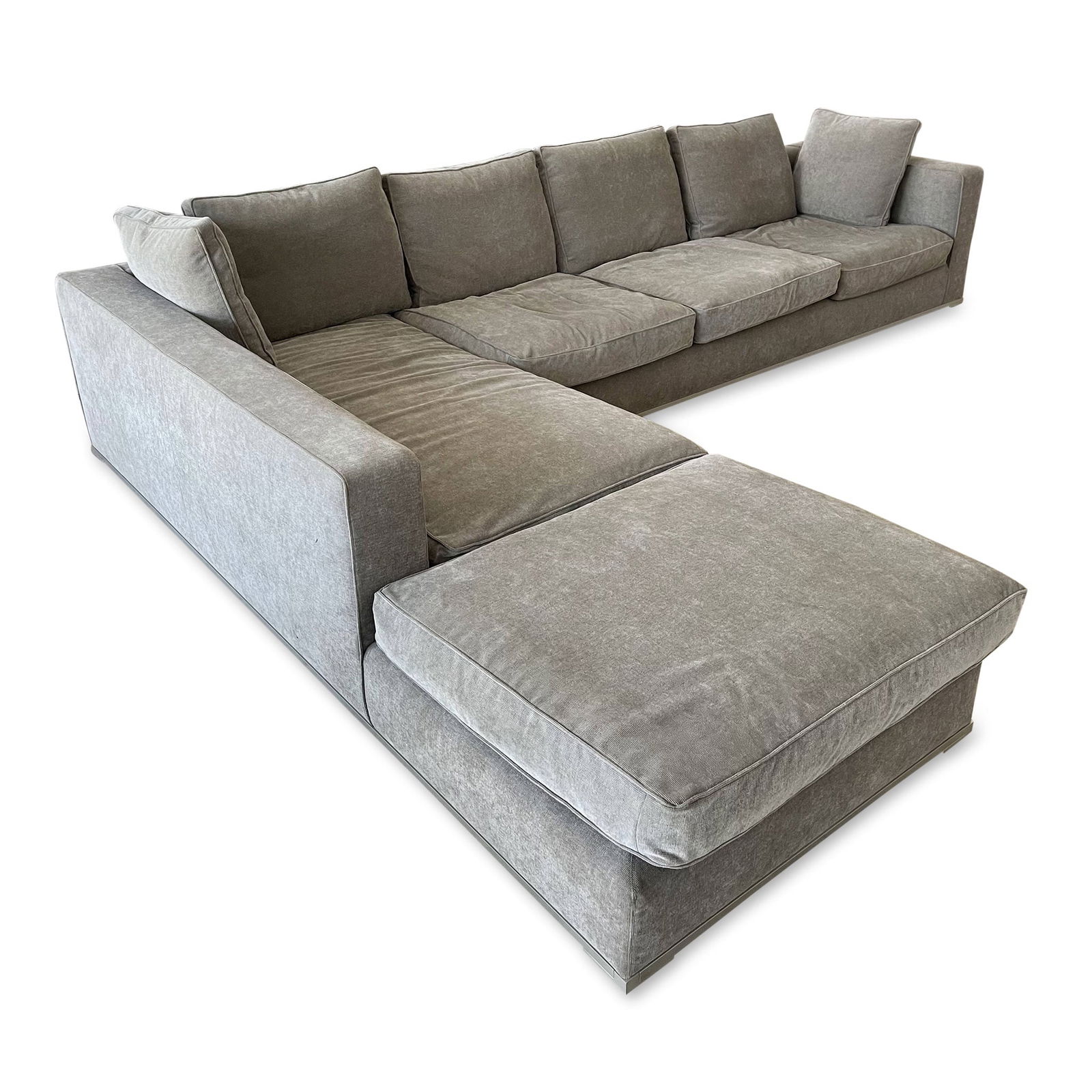 Taupe Chaise Sectional by B&B Italia: Taupe Chaise Sectional by B&B Italia