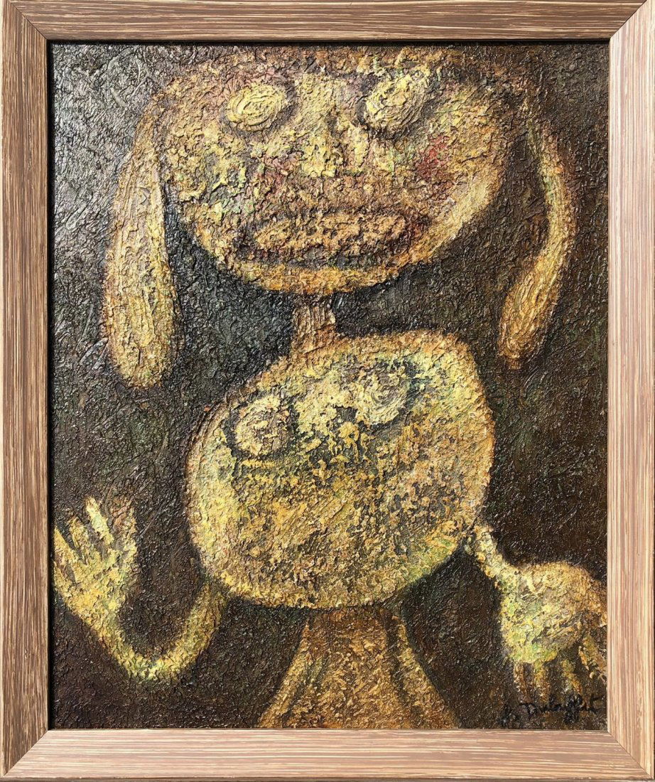 Jean Dubuffet Oil on canvas 54x38cm  in the style of (1 of 9)