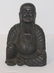 19thC wooden stting Buddha - 7 1/2" tall