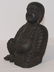 19thC wooden stting Buddha - 7 1/2" tall - 2