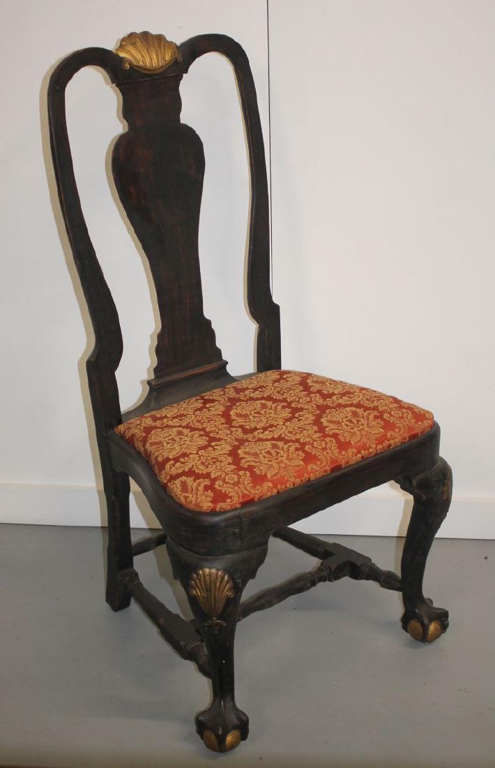 Renaissance Revival Chippendale style side chair w: Renaissance Revival Chippendale style side chair w shell carved knees & crest & slip seat