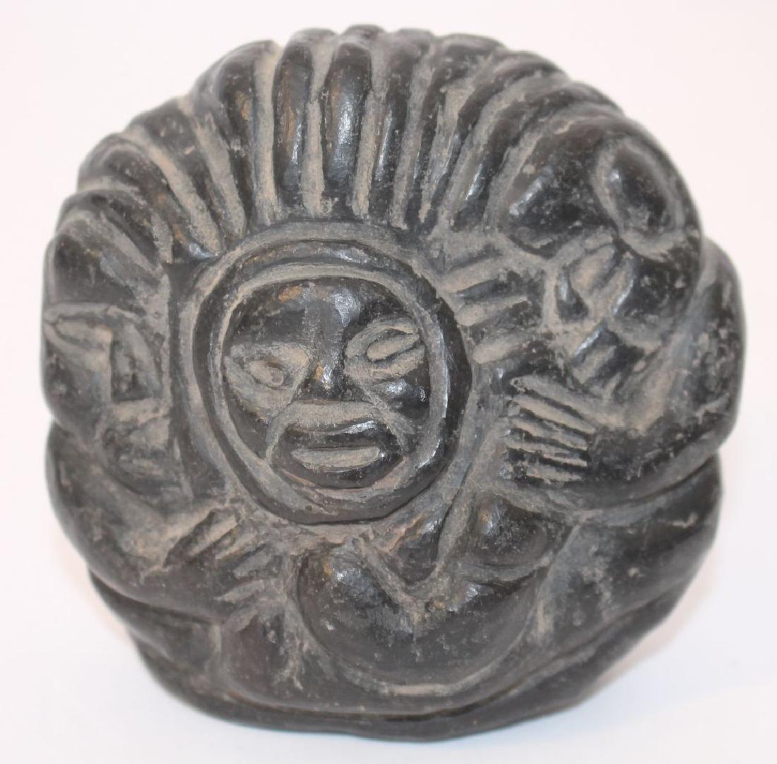 Interesting Inuit stone(?) carving of 3 Shaman - 4": Interesting Inuit stone(?) carving of 3 Shaman - 4" tall x 4" wide
