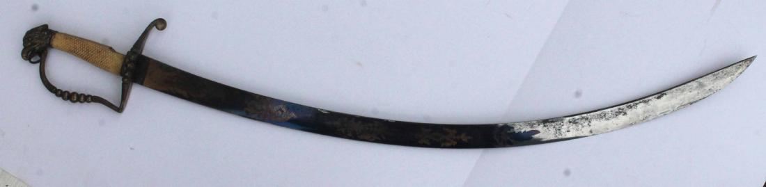 Antique sword w bone handle & eagle pommel - 33 1/2": Antique sword w bone handle & eagle pommel - 33 1/2" long