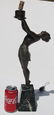 Antique bronze female figural lamp on marble base - 21 - 4
