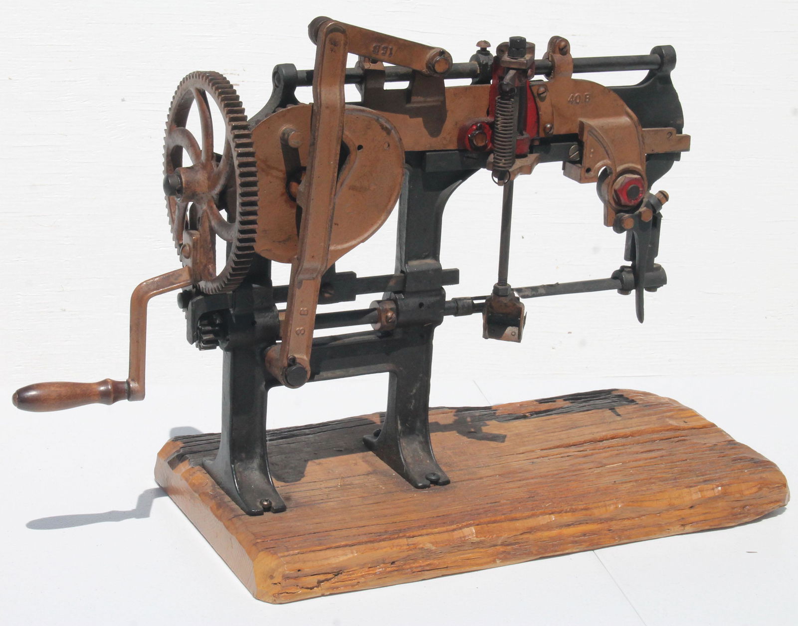 antique Gooddell apple peeler/corer: antique Gooddell apple peeler/corer