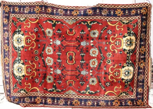 7'1"x9'10" Uzbek Kazak Oriental Rug
