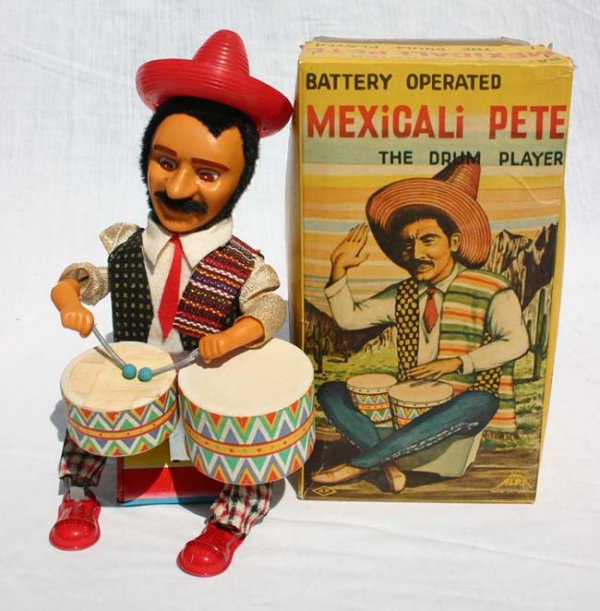 orig boxed Japanese battery operated "Mexicali P