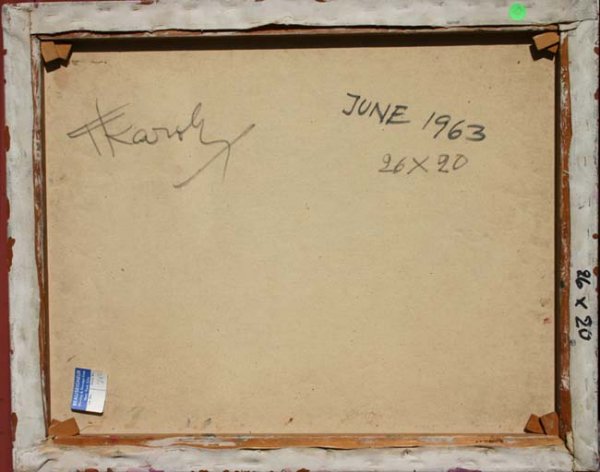 Important Fredric Karoly 21 x1 16 o/c abstract dt - 2