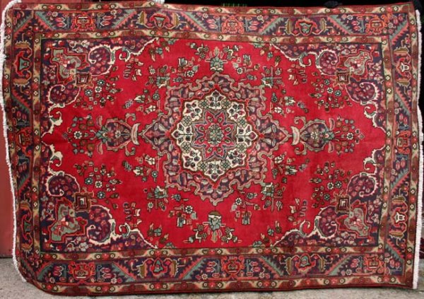 6'6"x9'5" Persian Tabriz Oriental Rug
