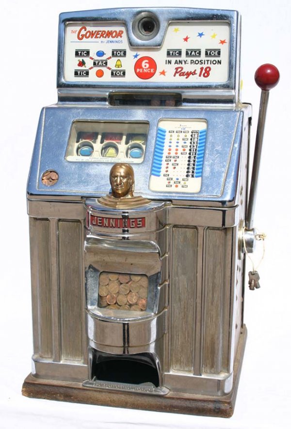 "The Governor" antique slot machine by Jennings w