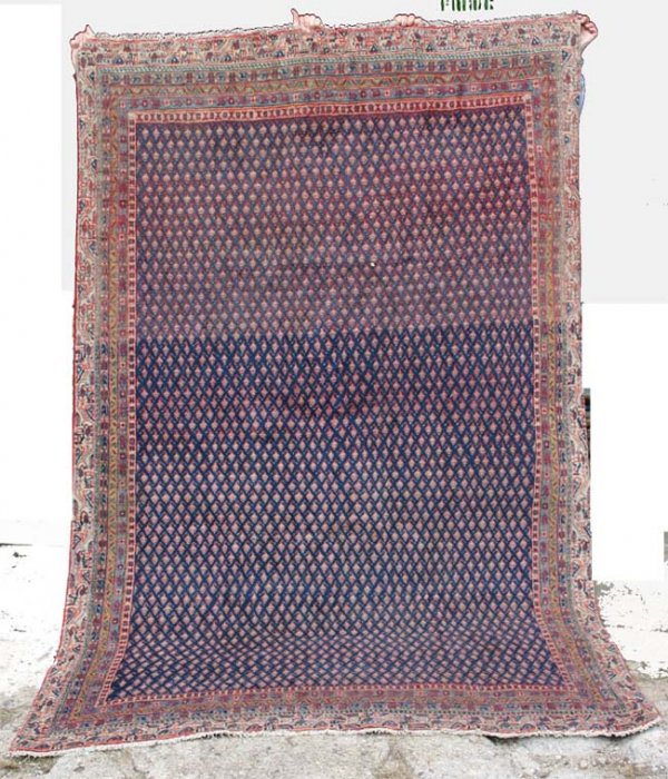 5'8"x9' antique Persian Oriental Rug