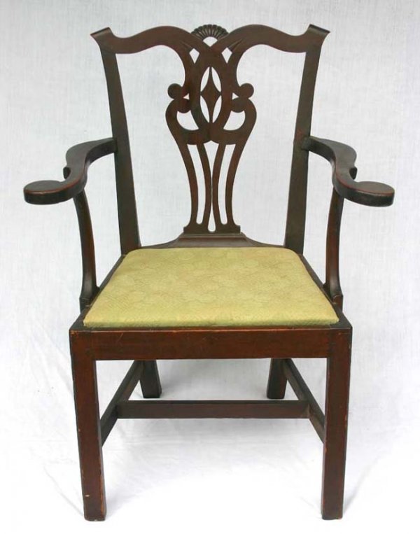 rare form period Chippendale CT ca 1790 cherry ar