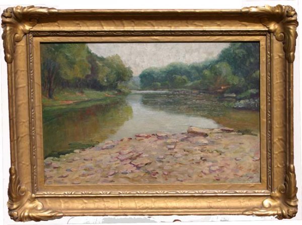 Joseph Cone 12 1/4 x 18 1/2 o/bd titled & Cincina