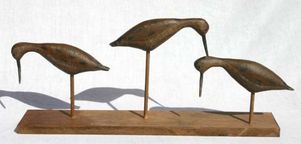 28" long x 11 1/4" tall triple rig of late 19th C