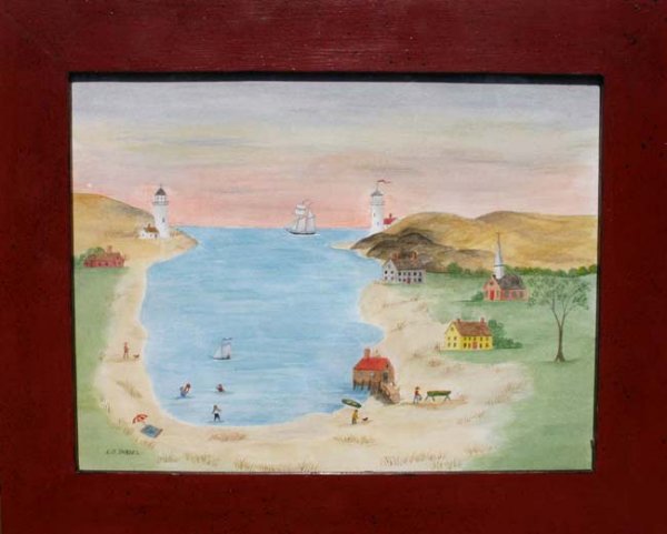 Evelyn S. Dubiel 7 3/8 x 9 1/2 w/c "The Inlet"