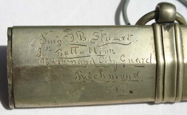Confederate presentation sword of Surgeon John Dabne - 2