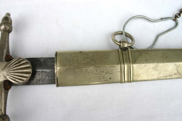 Confederate presentation sword of Surgeon John Dabne - 3