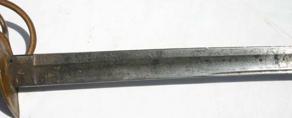 Very scarce Civil War cavalry officer's engraved sab - 2