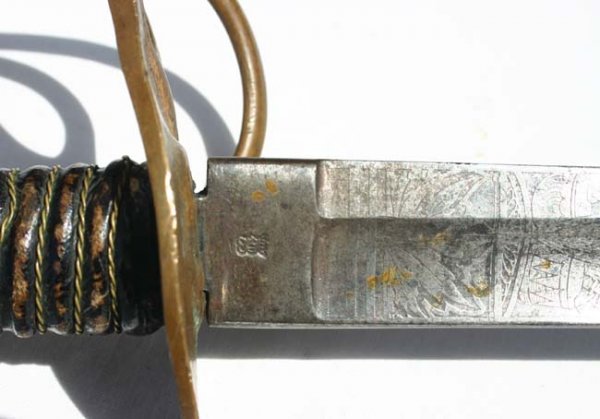 Very scarce Civil War cavalry officer's engraved sab - 3