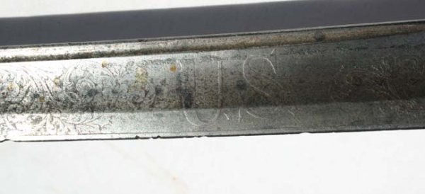 Very scarce Civil War cavalry officer's engraved sab - 4