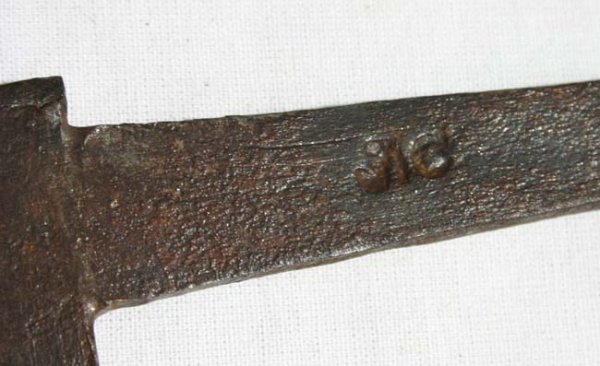 Very likely Confederate Battlefield pickup sword bla - 2