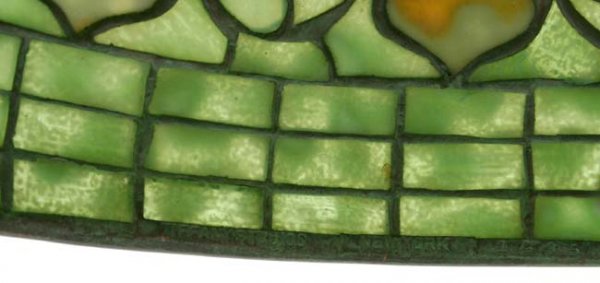 outstanding sgnd TIFFANY lamp - 16" acorn w great - 2