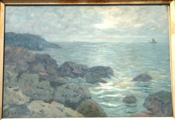 Important Dwight Wm. Tryon 14x20 wc/gouache luminou