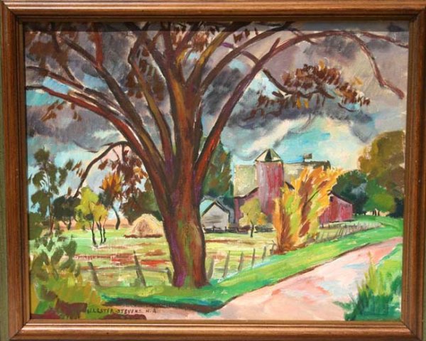 Wm Lester Stevens 16x20 o/c very bright colored Ash