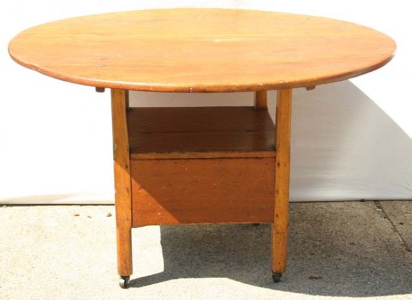 18th C New England maple chair/table