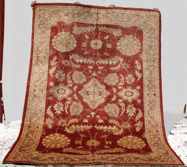Fine 7'1" x 9'5" Peshahwar Sultanabad Oriental Rug
