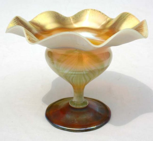 wonderful form sgnd Tiffany lg 5 1/2" tall x 7 1/2"