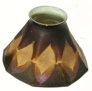 sgnd Tiffany rare & fantastic dec lamp shade - 6" d