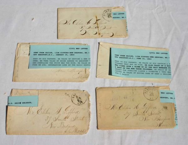 5 Civil War letters from a Union Soldier
