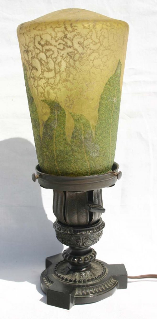 Nite light w sgnd & #'d Handel shade