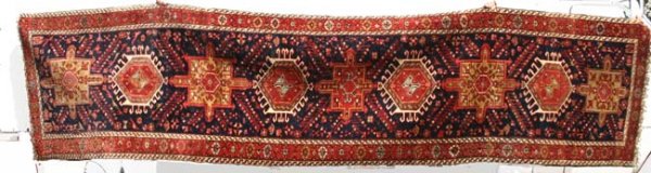 3'8" x 14'10" Persian Karajeh Oriental Runner