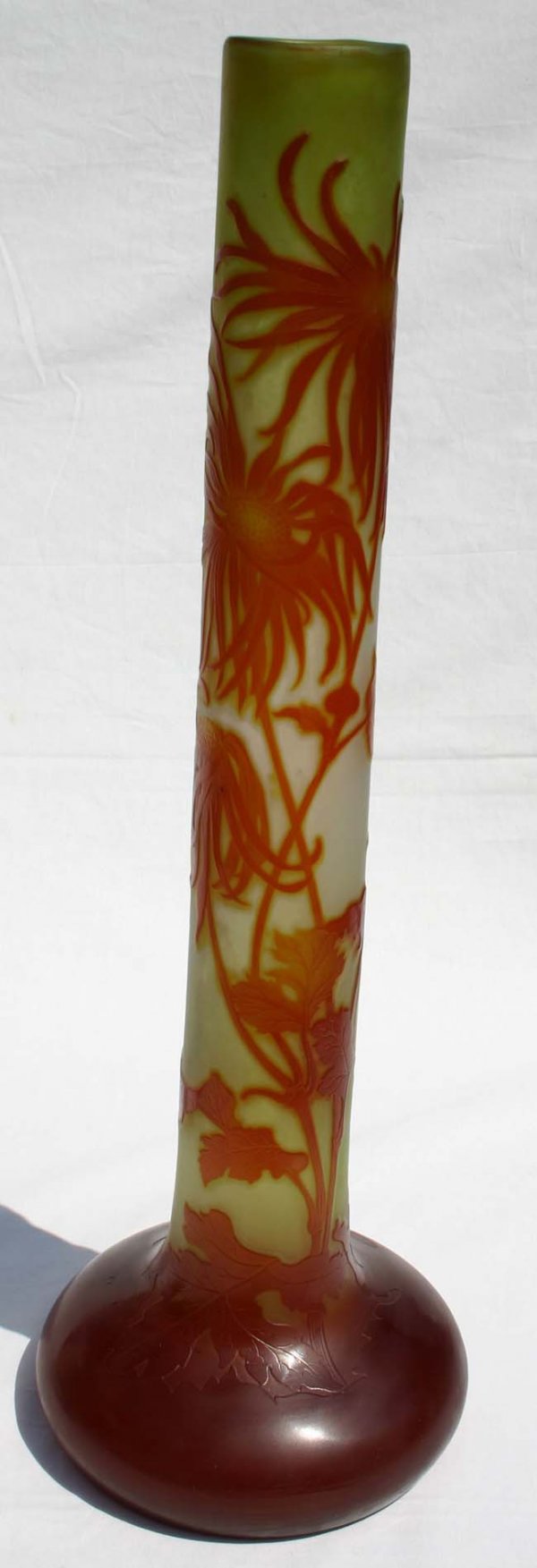 Galle French Cameo monumental size 22 ½" vase w or