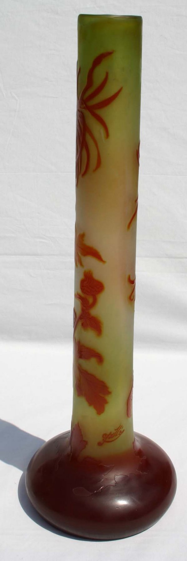 Galle French Cameo monumental size 22 ½" vase w or - 2