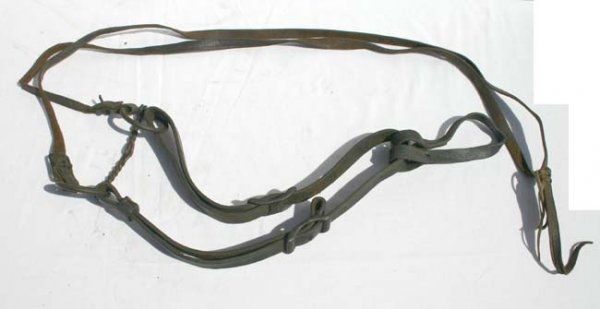 rare Civil War horse watering reins
