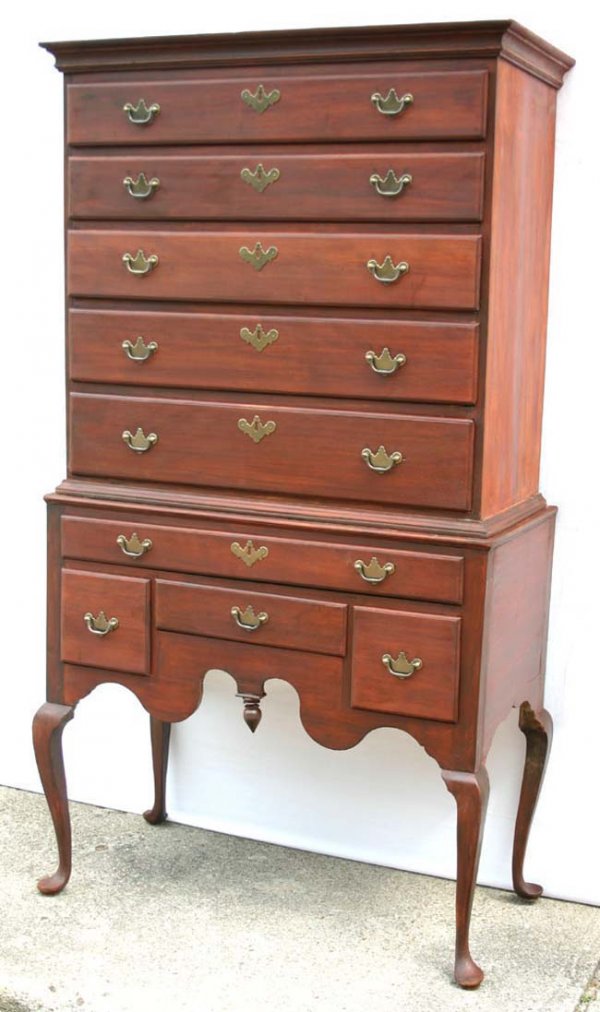 Ca 1750 (unmarried) Rhode Island QA maple & birch