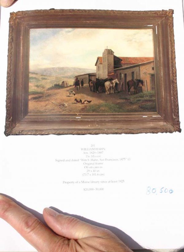 Important attributed Wm Hahn wonderful 22x36 o/c w - 3