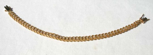 14k diamond tennis bracelet w 45 round diamonds