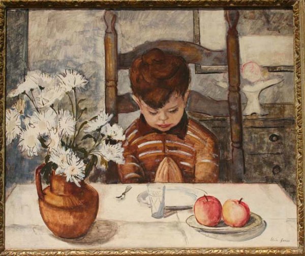 Wonderful Elsie Jones 26x32 o/c genre scene of you