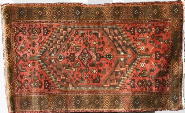 4' x 6'7" Persian Hamadan Oriental Rug