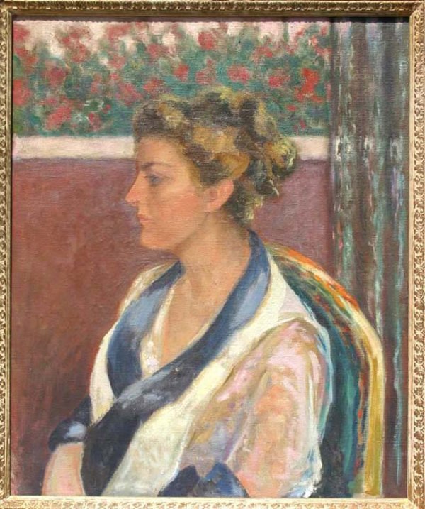 Matilda Secor McCord (Roper) 24x20 o/c very colorf