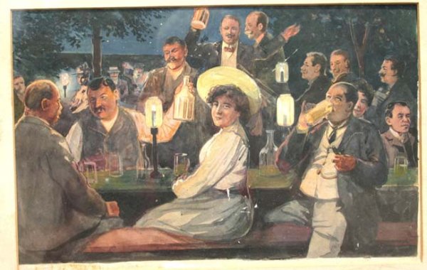 Fritz Winter 7x11 sight size w/c & gouache Beer Ga
