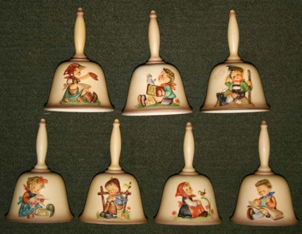 7 Hummel bells 1978-1984 (6 w orig boxes)